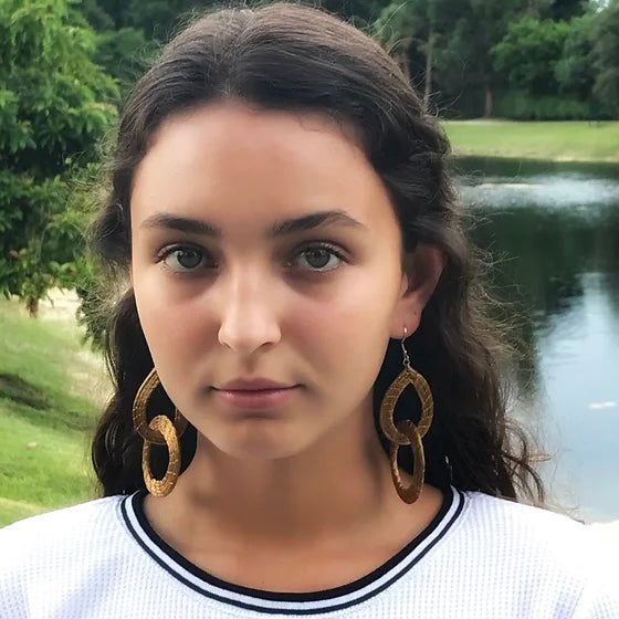 Nina Golden Grass Earrings