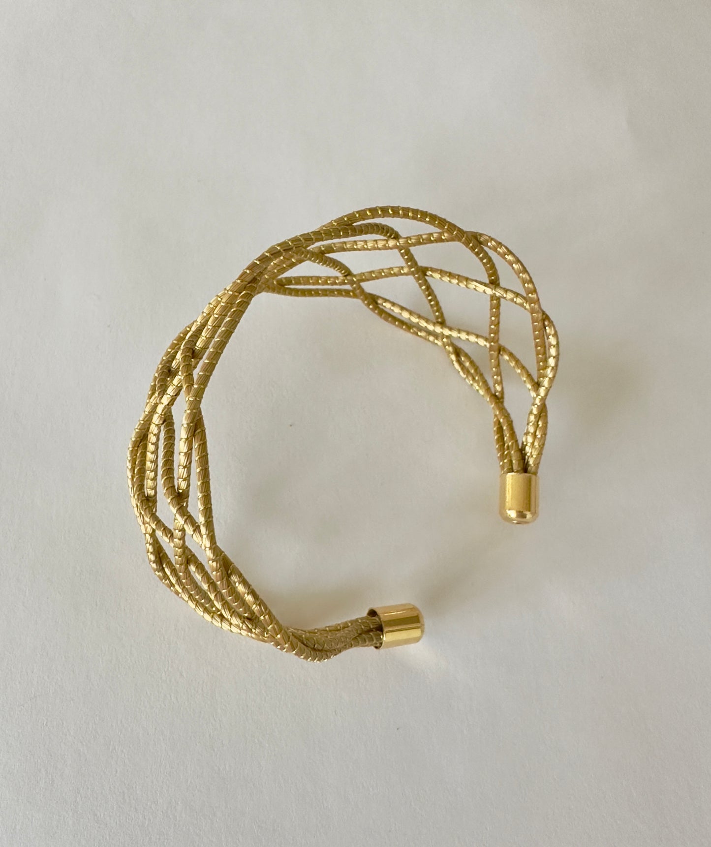 Stellar Golden Grass Braided Cuff