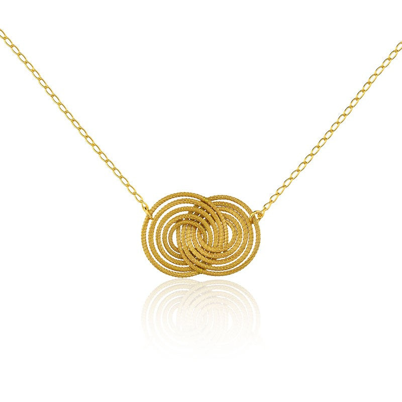Sole Golden Grass Necklace