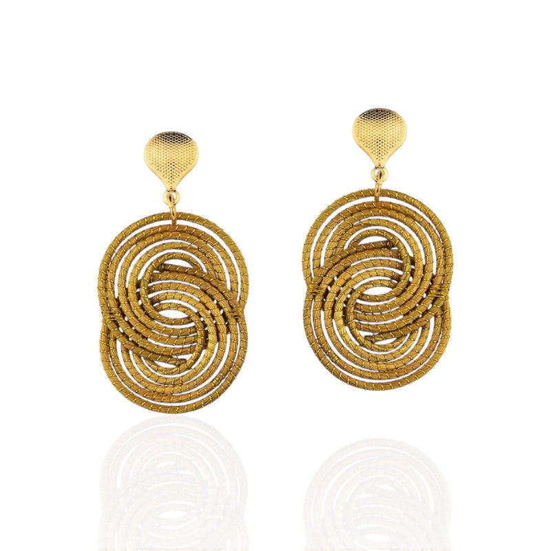 Sole Golden Grass Earrings
