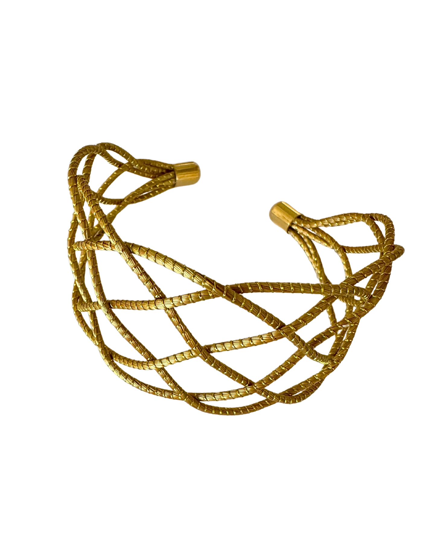 Stellar Golden Grass Braided Cuff