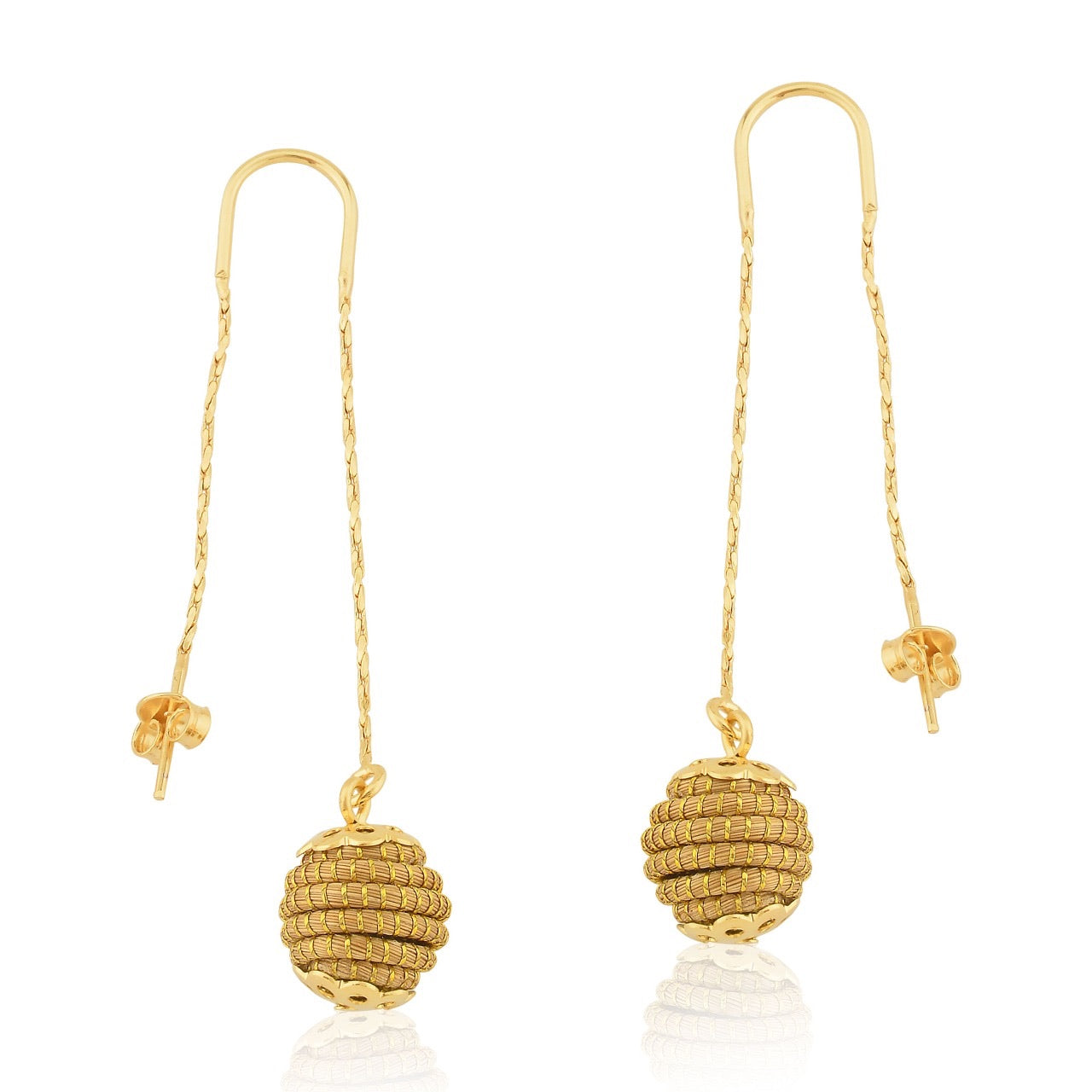 Flare Golden Grass Earrings