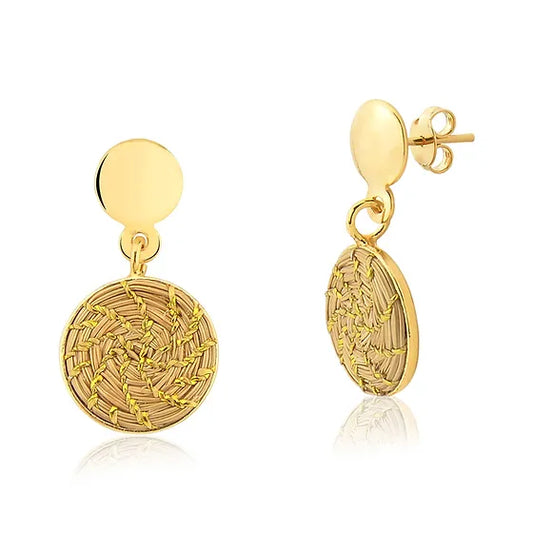 Cleo Golden Grass Earrings