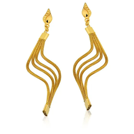 Zig Golden Grass Earrings