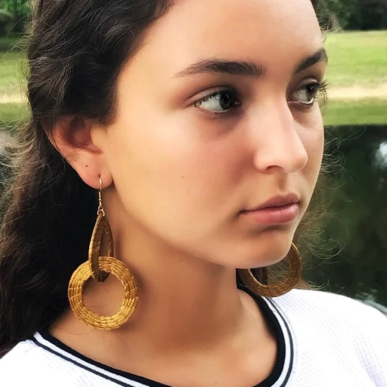 Nina Golden Grass Earrings