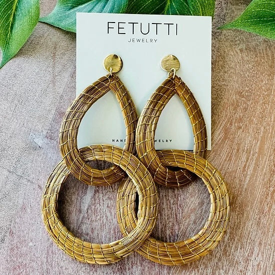 Nina Golden Grass Earrings