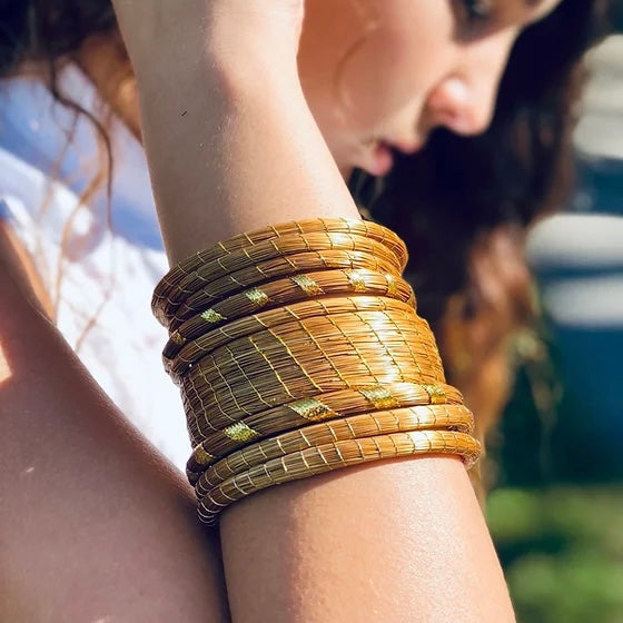 Golden Grass Bangle