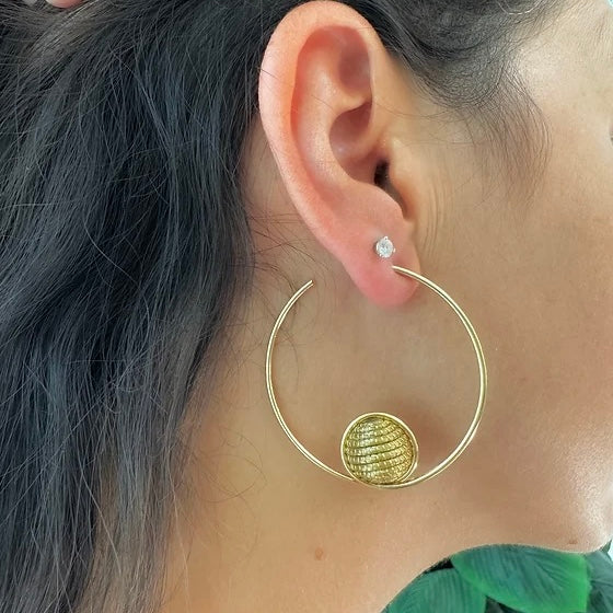 Astra Golden Grass Earrings