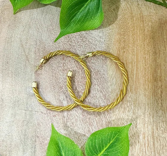 Luna Golden Grass Earrings