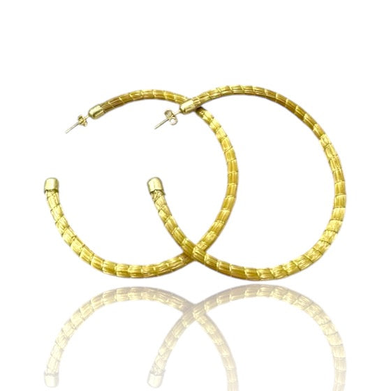 Stellar Golden Grass Hoops