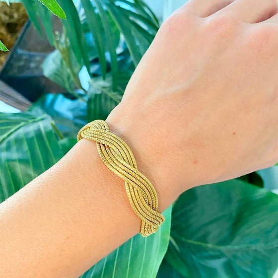 Diora Golden Grass Cuff