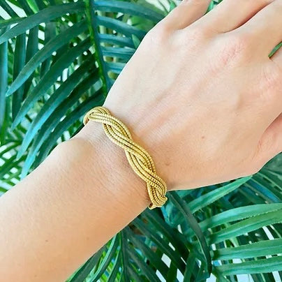 Liora Golden Grass Cuff