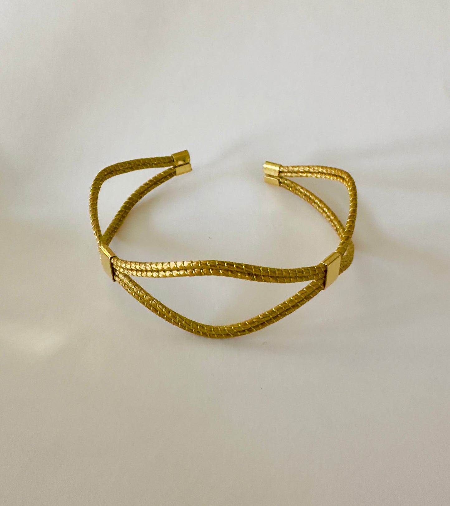 Duo Golden Grass Bangle