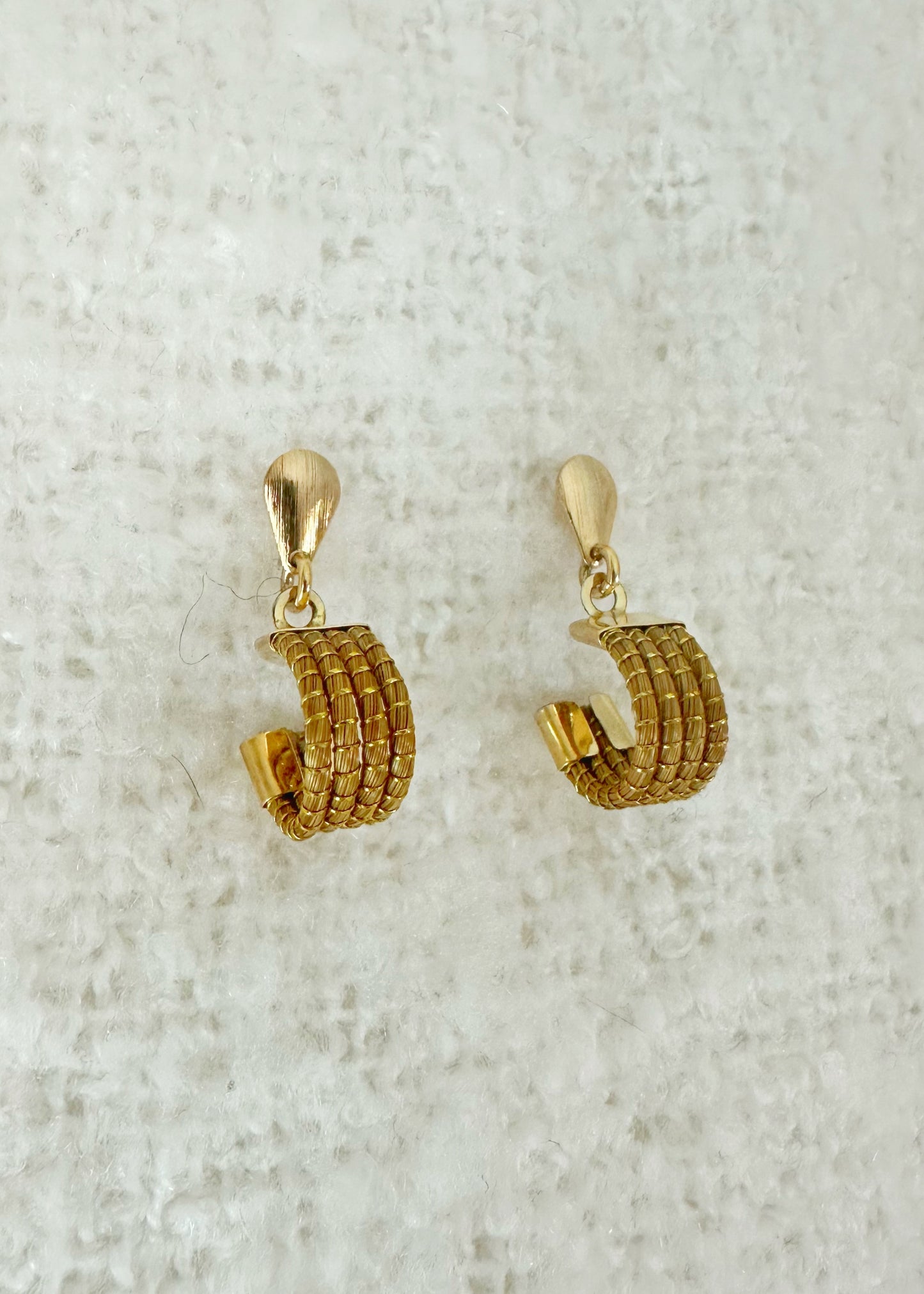 Half Moon Golden Grass Hoops