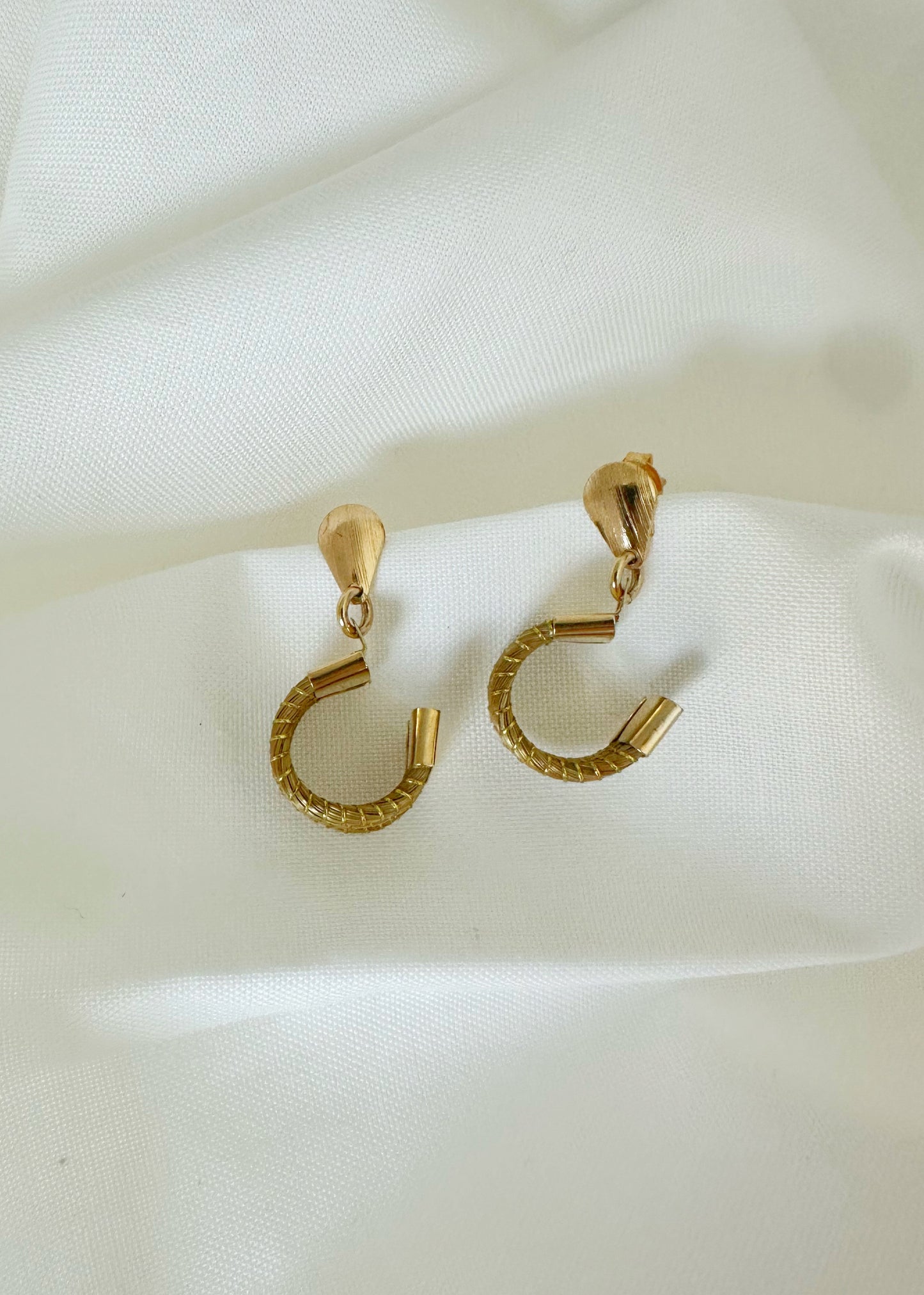 Half Moon Golden Grass Hoops