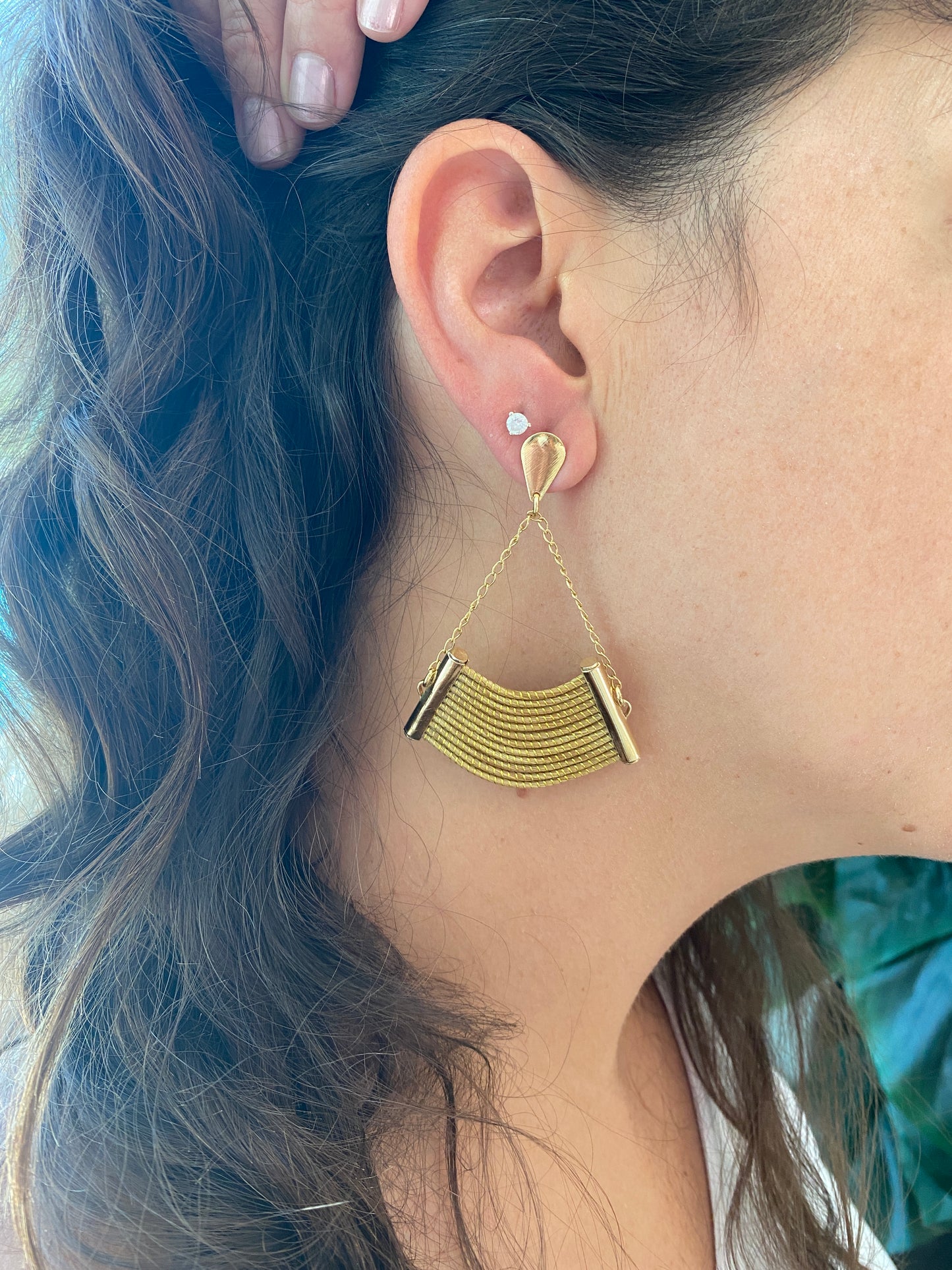 Lumen Golden Grass Earrings