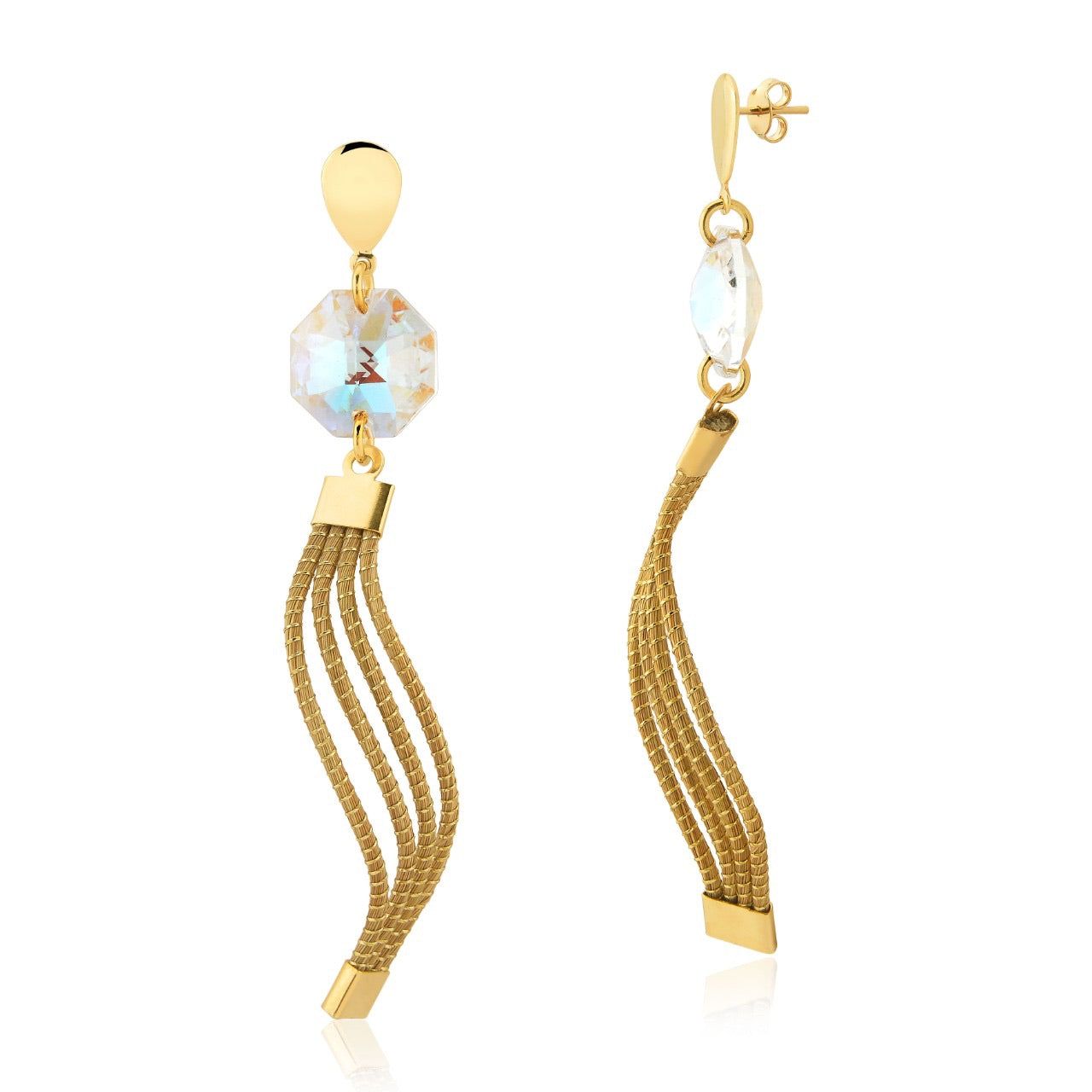 Zenith Golden Grass Earrings