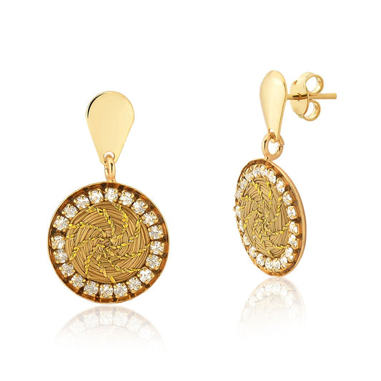 Auria Golden Grass Earrings