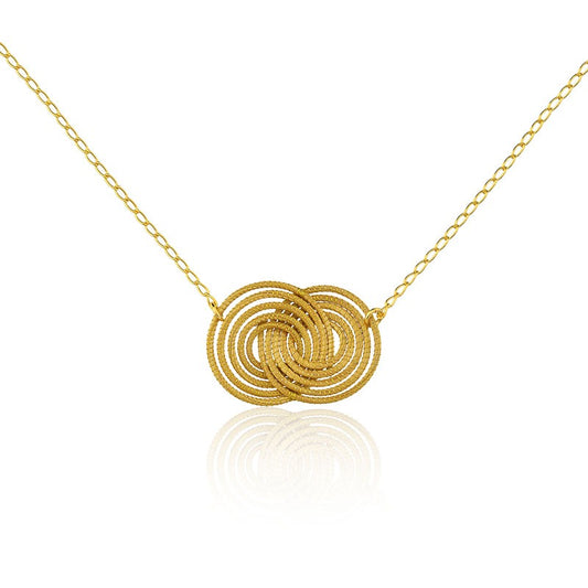 Sole Golden Grass Necklace