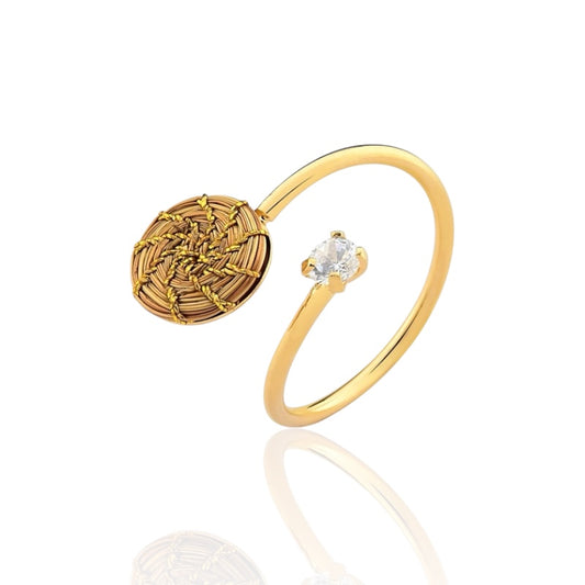 Astra Golden Grass Adjustable Ring