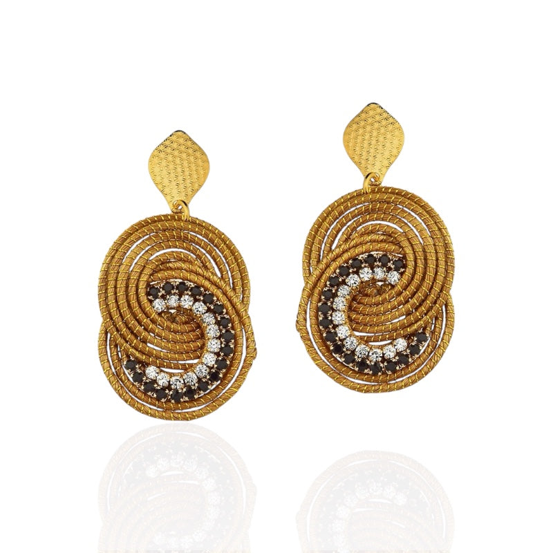 Sole Golden Grass Earrings