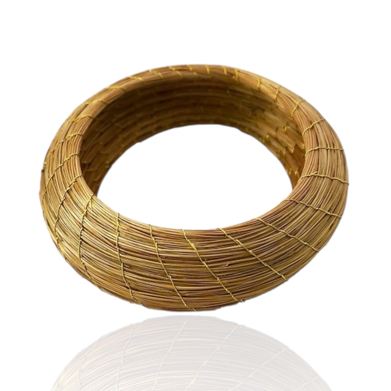 Flora Oval Golden Grass Bracelet