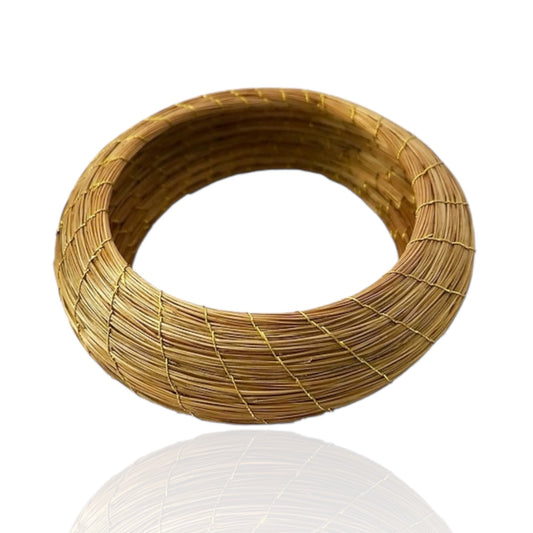 Flora Oval Golden Grass Bracelet