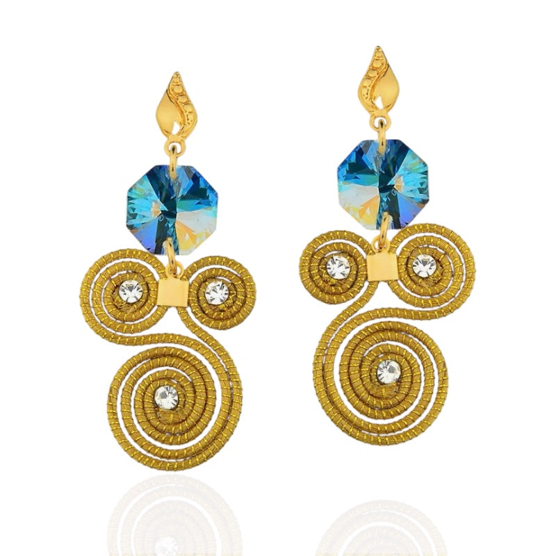 Starlight Golden Grass Earrings