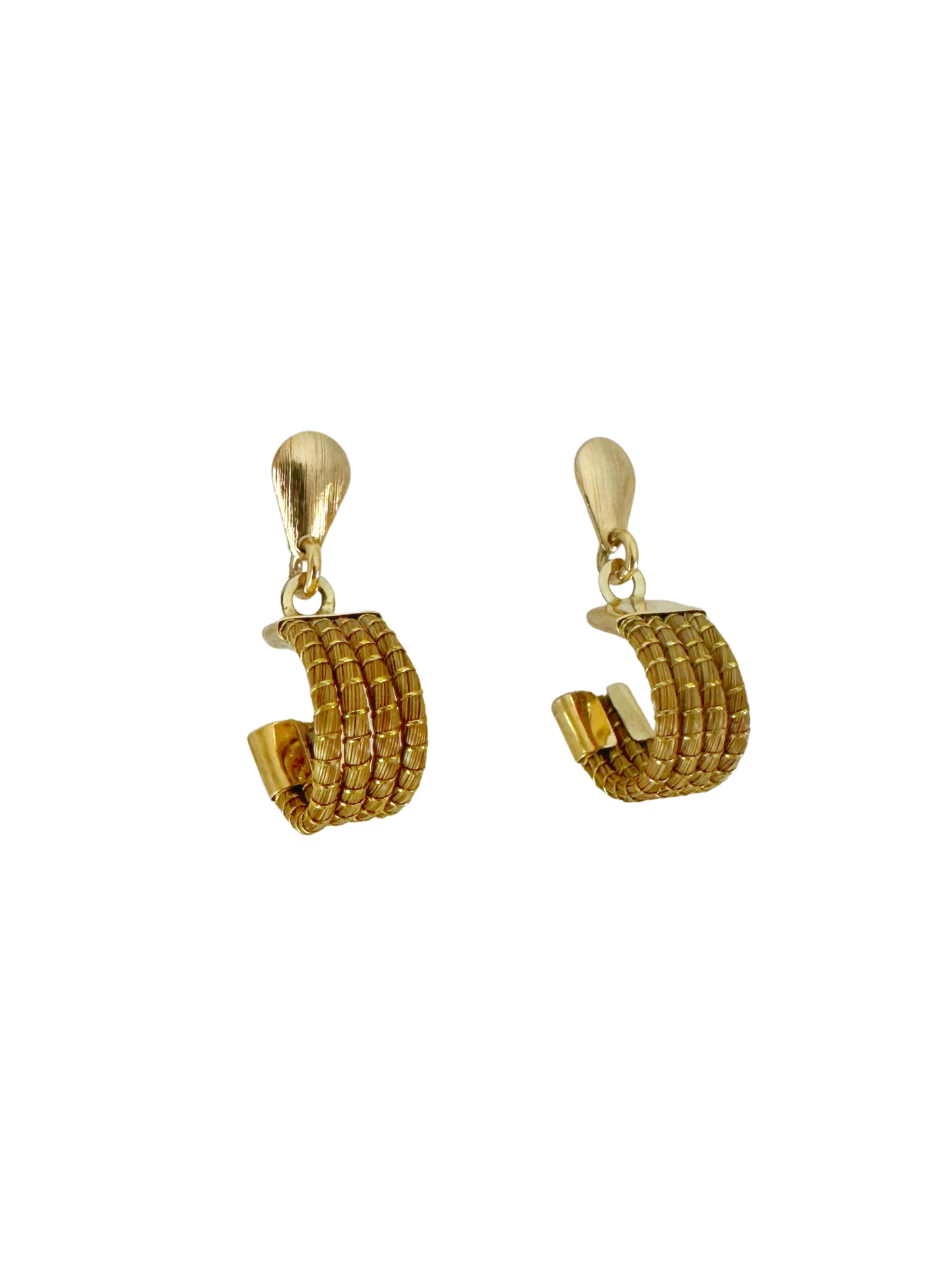 Half Moon Golden Grass Hoops