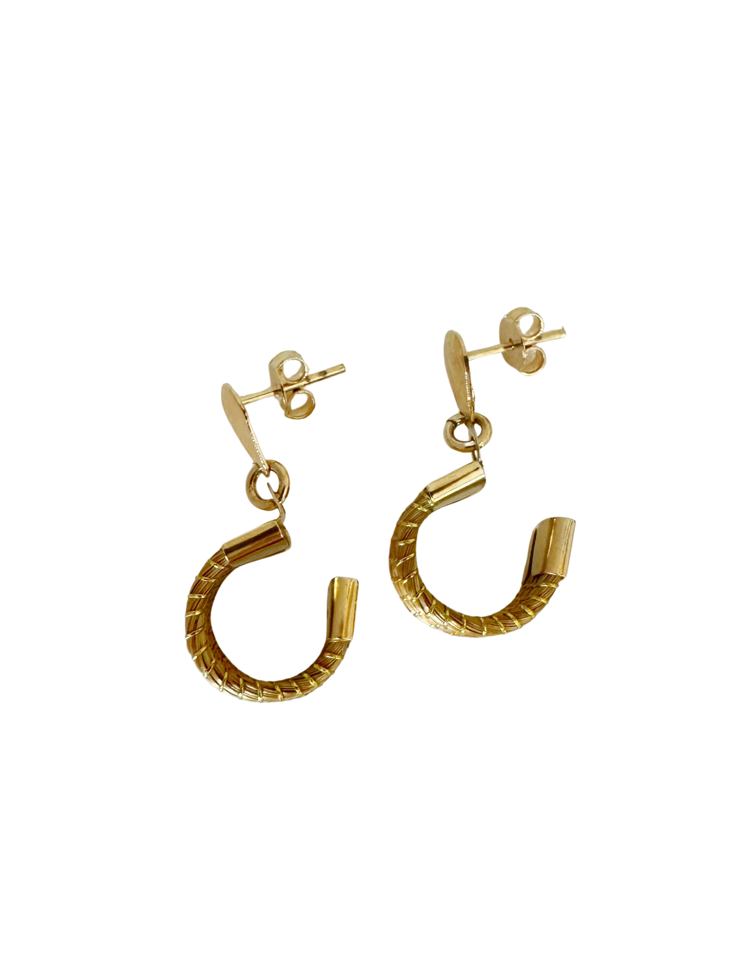Half Moon Golden Grass Hoops