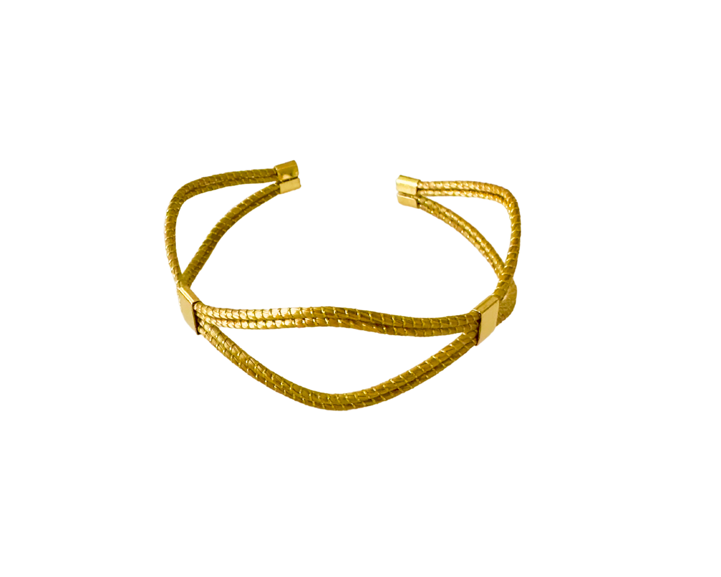 Duo Golden Grass Bangle